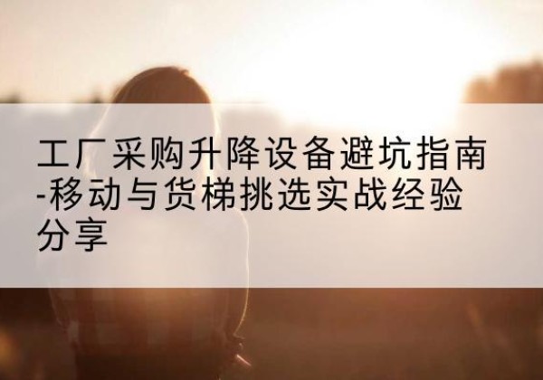 临安移动式升降机怎么选-工厂采购升降设备避坑指南-移动与货梯挑选实战经验分享